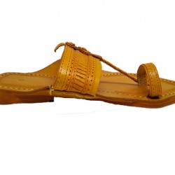 Buy Lightweight leather kolhapuri chappal for men