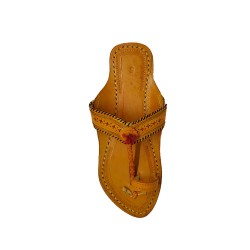 Buy Tan Colored Sober ladies Kolhapuri Chappal